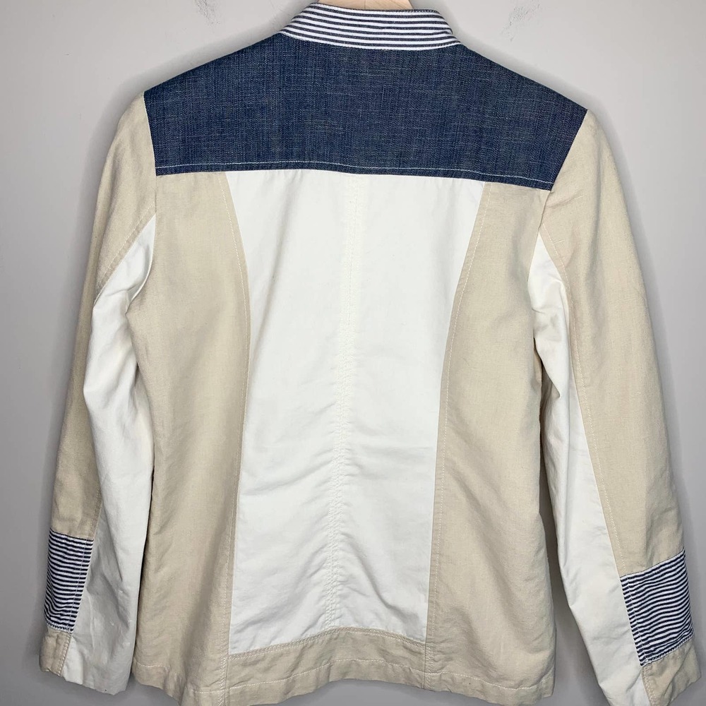 Sundance Patchwork Equestrian Style Jacket Linen 2 - image 7